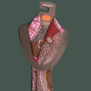 Aboriginal Australian Made Poly Scarf - Click to enlarge